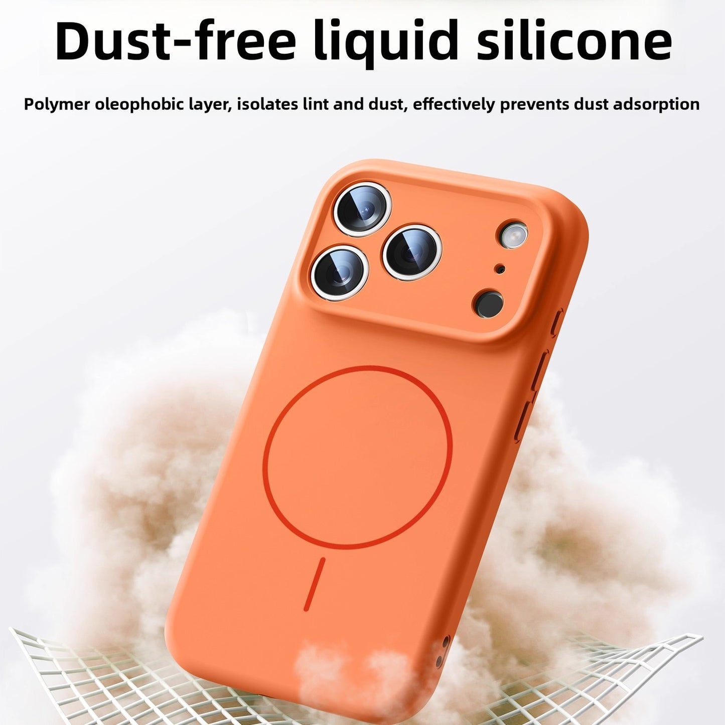 Magnetic Liquid Silicone Phone Case for iPhone